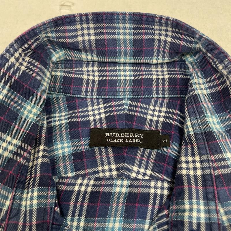 バーバリーブラックレーベル BURBERRY BLACK LABEL シャツ、ブラウス 長袖 長袖 チェック柄 シャツ ブラウス 胸ポケット ボタン D1M24-414-28 2 チェック マルチカラー / マルチカラー / multicolor メンズ USED 古着 中古 50137411