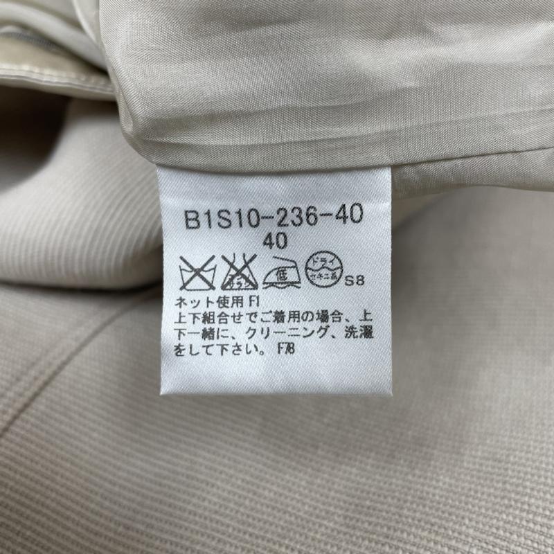バーバリーロンドン Burberry London スカート ひざ丈スカート ひざ丈 スカート 無地 タイト スリット入り ウール ミディ丈 40 無地 グレージュ / グレージュ / レディース USED 古着 中古 50137427