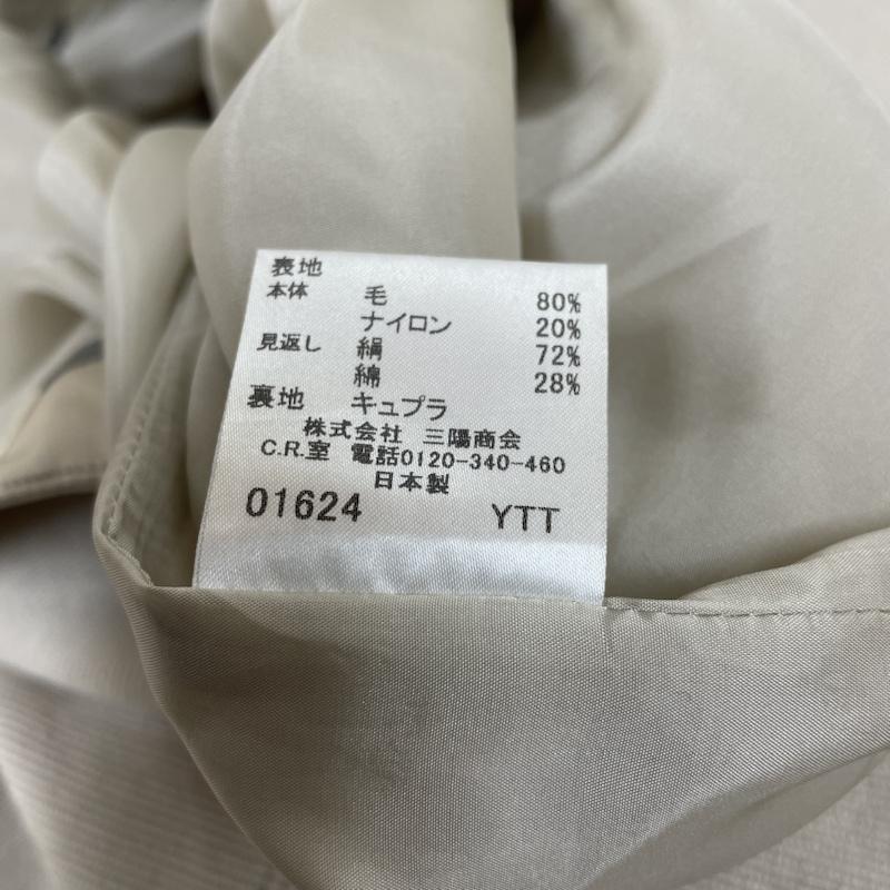 バーバリーロンドン Burberry London スカート ひざ丈スカート ひざ丈 スカート 無地 タイト スリット入り ウール ミディ丈 40 無地 グレージュ / グレージュ / レディース USED 古着 中古 50137427