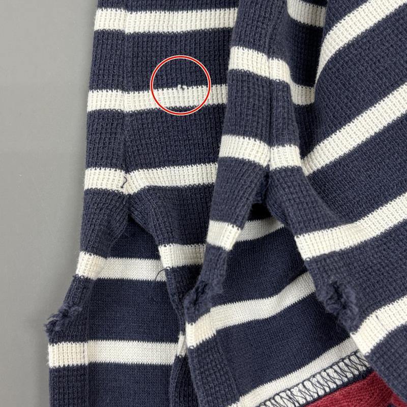 トミーヒルフィガー TOMMY HILFIGER ポロシャツ 半袖 90年代 ビンテージ マレーシア製 フラッグタグ ロゴ 刺繍 ボーダー柄 鹿の子 半袖 ポロシャツ 白 紺 ホワイト ネイビー L 白 / ホワイト / white X 紺 / ネイビー / navy メンズ USED 古着 中古 50137430