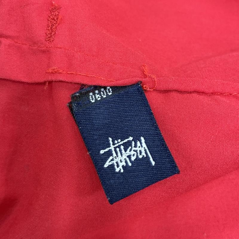 ステューシー STUSSY パンツ ショートパンツ 90 s オールド ヴィンテージ 紺タグ USA製 コットン ポリエステル ハーフパンツ 36 ワンポイント X ロゴ、文字 赤 / レッド / red メンズ USED 古着 中古 50137455