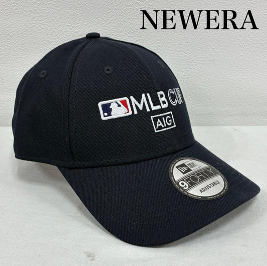 ニューエラ NEW ERA 帽子 キャップ 9FORTY MLB CUP ベースボール キャップ 6パネル - ロゴ、文字 X 刺繍 紺 / ネイビー / navy メンズ USED 古着 中古 50137479
