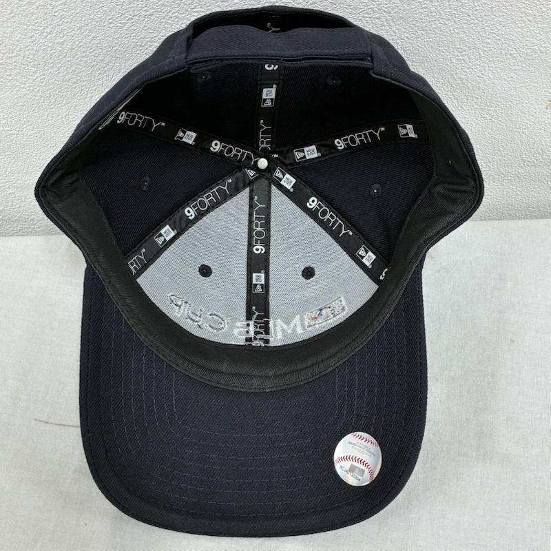 ニューエラ NEW ERA 帽子 キャップ 9FORTY MLB CUP ベースボール キャップ 6パネル - ロゴ、文字 X 刺繍 紺 / ネイビー / navy メンズ USED 古着 中古 50137479