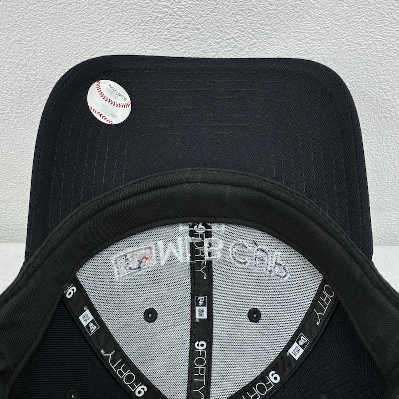 ニューエラ NEW ERA 帽子 キャップ 9FORTY MLB CUP ベースボール キャップ 6パネル - ロゴ、文字 X 刺繍 紺 / ネイビー / navy メンズ USED 古着 中古 50137479