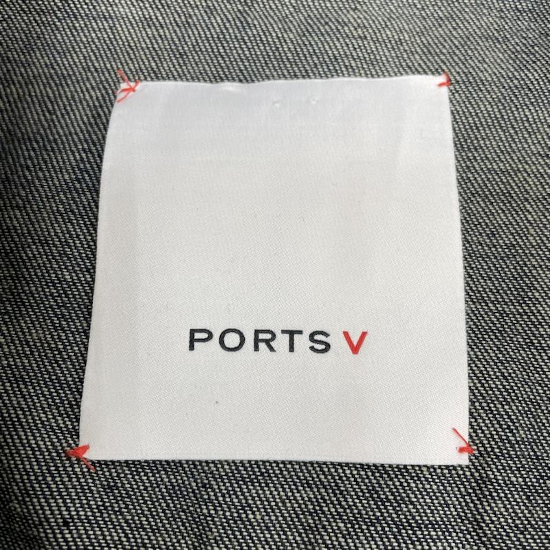 古着 USED ジャケット、上着 ジャンパー、ブルゾン PORTS V カラーブロック デニム ジャケット ジージャン 切り替え 後ろV プリント イタリア製 L 無地 インディゴ / インディゴ / Indigo メンズ USED 古着 中古 50137487