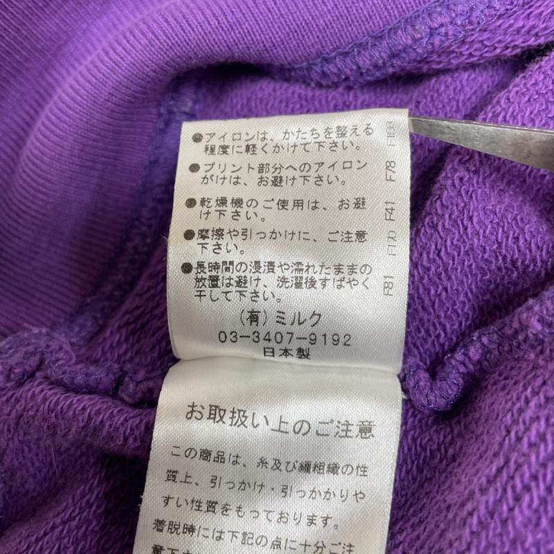 ミルクボーイ MILKBOY パーカー 長袖 長袖 パーカー スウェット マルチカラー ロゴ プリント クラウン ファイヤークラッカー ロゴ、文字 X プリント 紫 / パープル / purple レディース USED 古着 中古 50137511