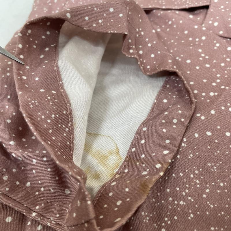 サタデーズ ニューヨークシティ Saturdays NYC シャツ、ブラウス 半袖 半袖 シャツ ブラウス Shirt デザインシャツ 胸ポケット ボタン ドット柄 まだら水玉 M ドット 桃 / ピンク / pink メンズ USED 古着 中古 50137521