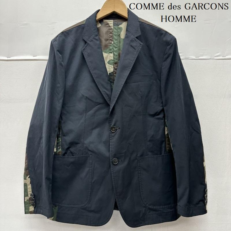 コムデギャルソンオム COMME des GARCONS HOMME ジャケット、上着 ジャケット、ブレザー 20SS 迷彩 切替 テーラード ジャケット HE-J019 XS 黒 / ブラック / black X マルチカラー / マルチカラー / multicolor メンズ USED 古着 中古 50137525