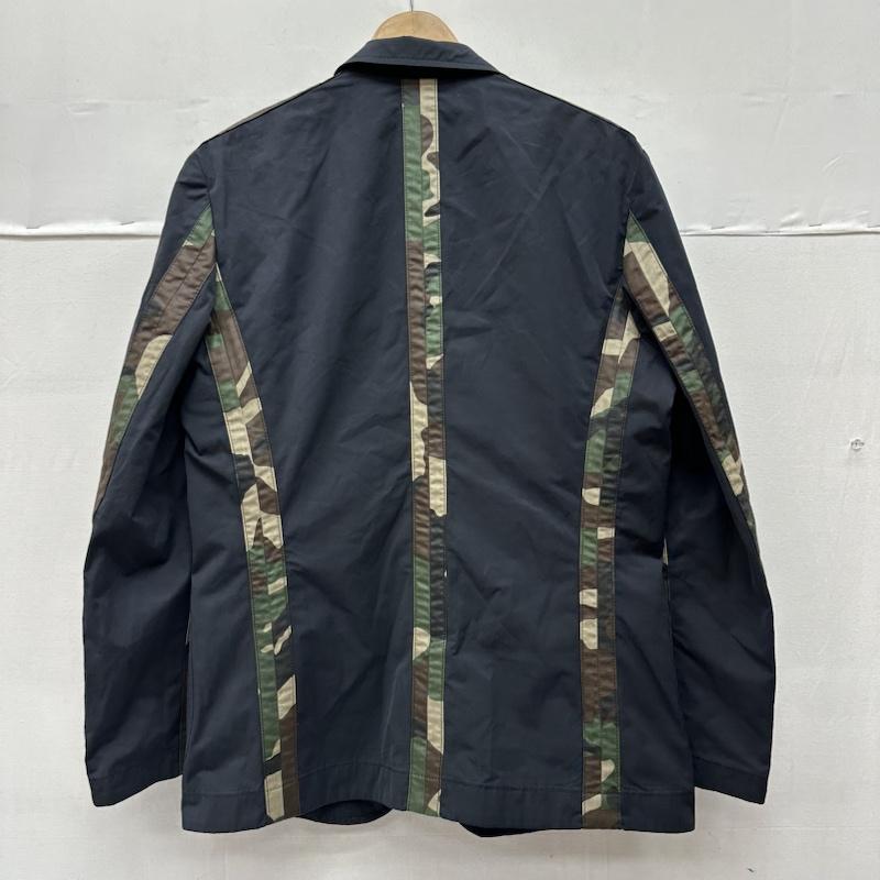 コムデギャルソンオム COMME des GARCONS HOMME ジャケット、上着 ジャケット、ブレザー 20SS 迷彩 切替 テーラード ジャケット HE-J019 XS 黒 / ブラック / black X マルチカラー / マルチカラー / multicolor メンズ USED 古着 中古 50137525