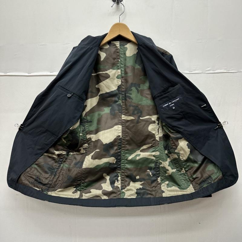 コムデギャルソンオム COMME des GARCONS HOMME ジャケット、上着 ジャケット、ブレザー 20SS 迷彩 切替 テーラード ジャケット HE-J019 XS 黒 / ブラック / black X マルチカラー / マルチカラー / multicolor メンズ USED 古着 中古 50137525