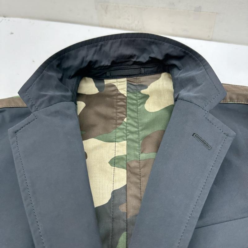 コムデギャルソンオム COMME des GARCONS HOMME ジャケット、上着 ジャケット、ブレザー 20SS 迷彩 切替 テーラード ジャケット HE-J019 XS 黒 / ブラック / black X マルチカラー / マルチカラー / multicolor メンズ USED 古着 中古 50137525