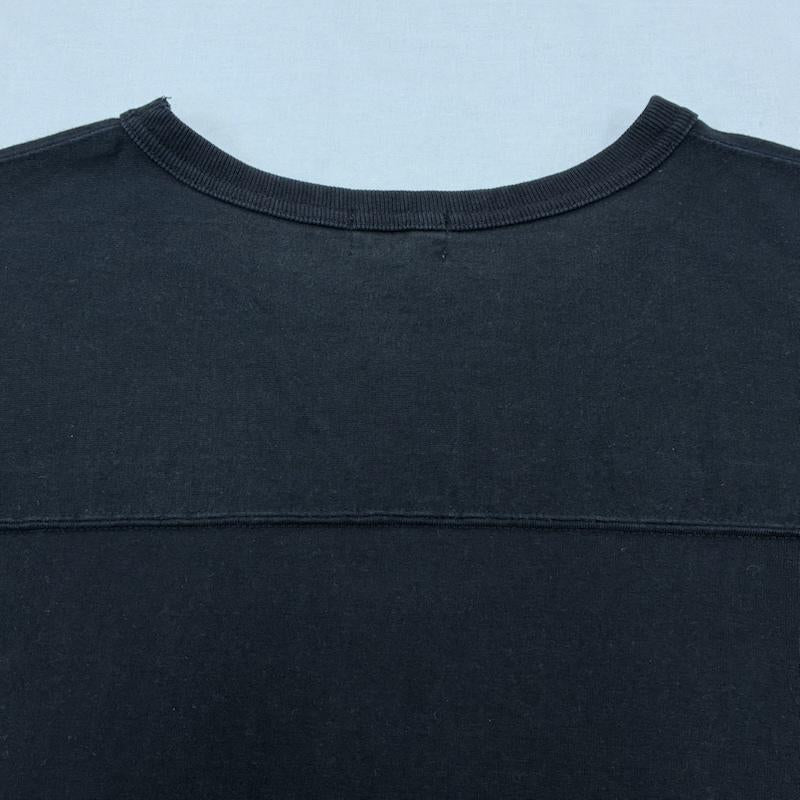 ホワイツビル WHITESVILLE Tシャツ 長袖 14/- FOOTBALL T-SHIRT ヘビーウェイト フットボール Tシャツ M 無地 黒 / ブラック / black メンズ USED 古着 中古 50137544