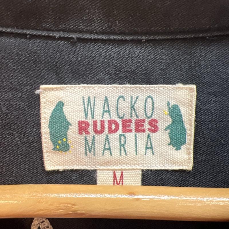 ワコマリア WACKO MARIA シャツ、ブラウス 半袖 チェーン刺繡 ラインストーン オープンカラーシャツ 開襟 M 黒 / ブラック / black メンズ USED 古着 中古 50137569