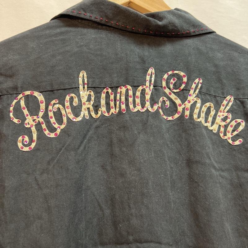 ワコマリア WACKO MARIA シャツ、ブラウス 半袖 チェーン刺繡 ラインストーン オープンカラーシャツ 開襟 M 黒 / ブラック / black メンズ USED 古着 中古 50137569