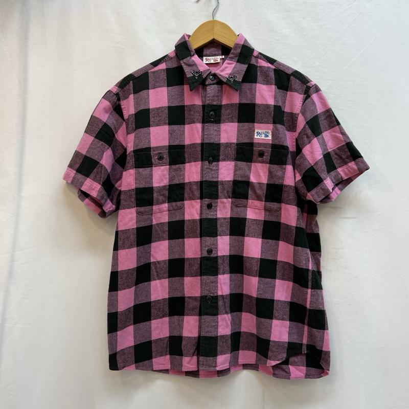 ラットランド RAT LAND シャツ、ブラウス 半袖 半袖 チェック ネル ワークシャツ M 桃 / ピンク / pink メンズ USED 古着 中古 50137577