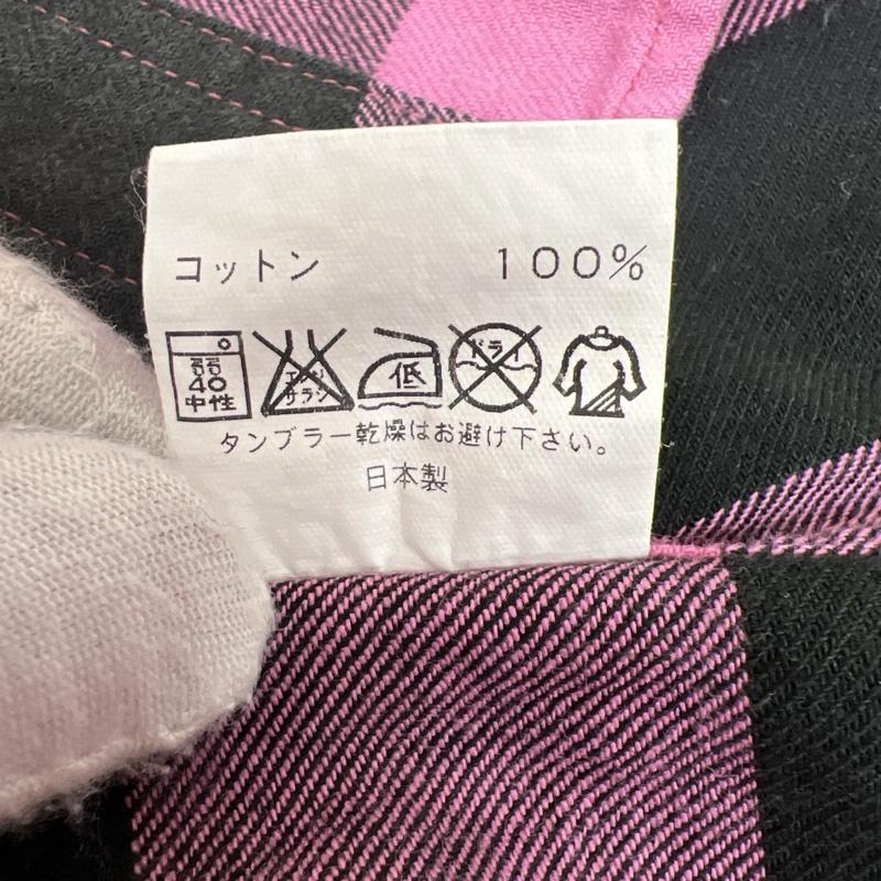 ラットランド RAT LAND シャツ、ブラウス 半袖 半袖 チェック ネル ワークシャツ M 桃 / ピンク / pink メンズ USED 古着 中古 50137577