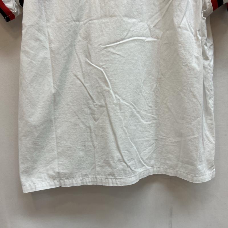 キャリー CALEE シャツ、ブラウス 半袖 チェーン刺繡 オープンカラー ボウリングシャツ 開襟 M 白 / ホワイト / white メンズ USED 古着 中古 50137580