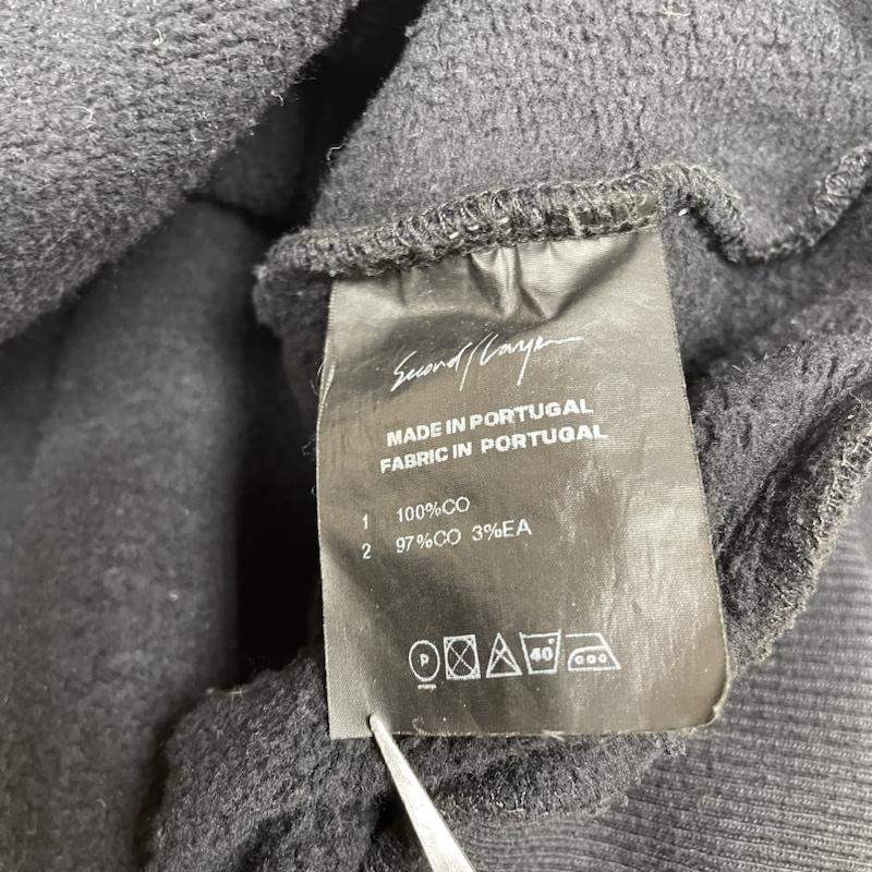古着 USED トレーナー 長袖 SECOND LAYER ヴィンテージ ラグラン プルオーバー スウェット トレーナー 長袖 ロゴ 刺繍 M ロゴ、文字 X 刺繍 X ワンポイント 黒 / ブラック / black メンズ USED 古着 中古 50137602