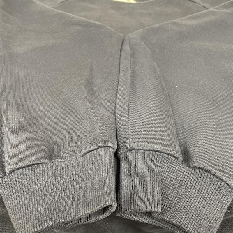 古着 USED トレーナー 長袖 SECOND LAYER ヴィンテージ ラグラン プルオーバー スウェット トレーナー 長袖 ロゴ 刺繍 M ロゴ、文字 X 刺繍 X ワンポイント 黒 / ブラック / black メンズ USED 古着 中古 50137602