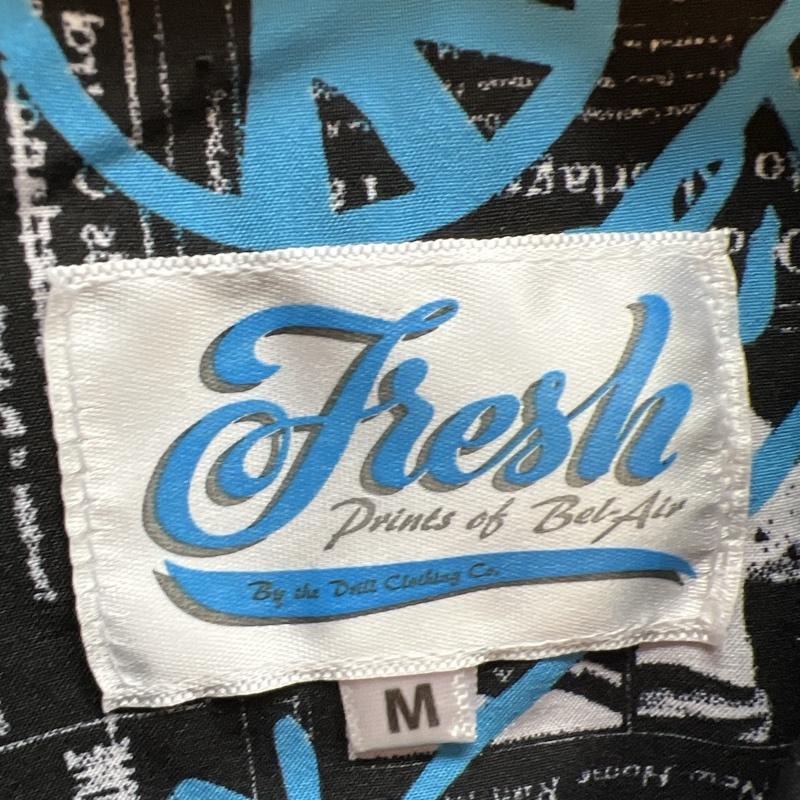 古着 USED シャツ、ブラウス 半袖 FRESH ファイヤー ニュースペーパー 総柄シャツ M メンズ USED 古着 中古 50137610