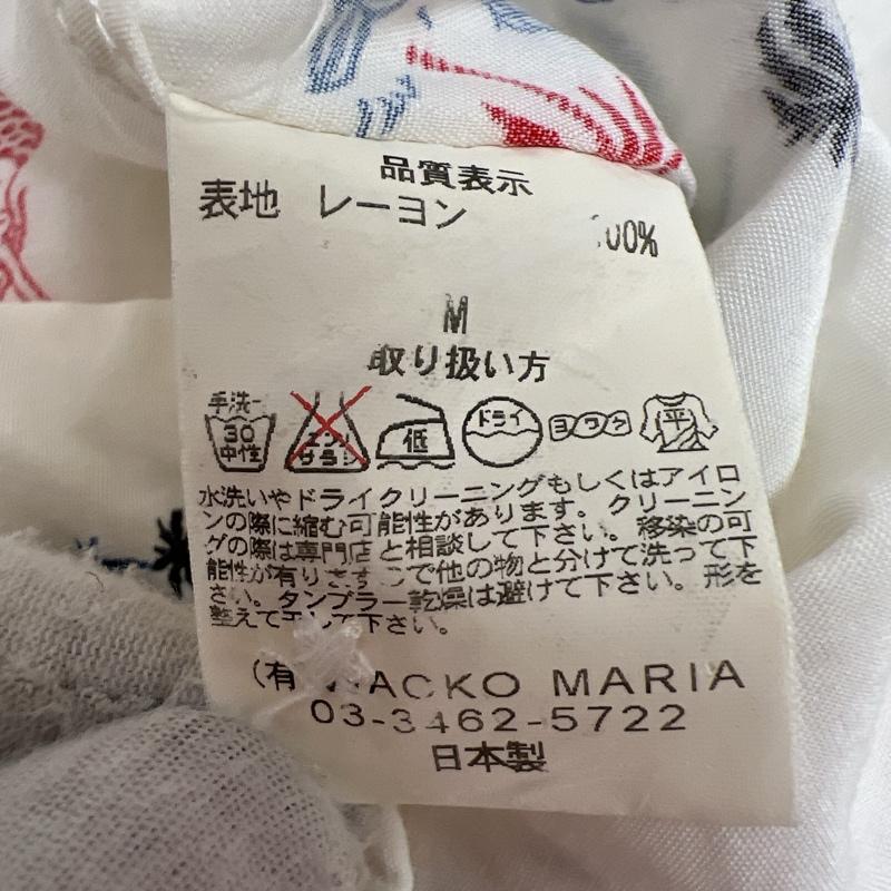 ワコマリア WACKO MARIA シャツ、ブラウス 半袖 マーメイド 人魚 レーヨン アロハシャツ M 白 / ホワイト / white メンズ USED 古着 中古 50137616