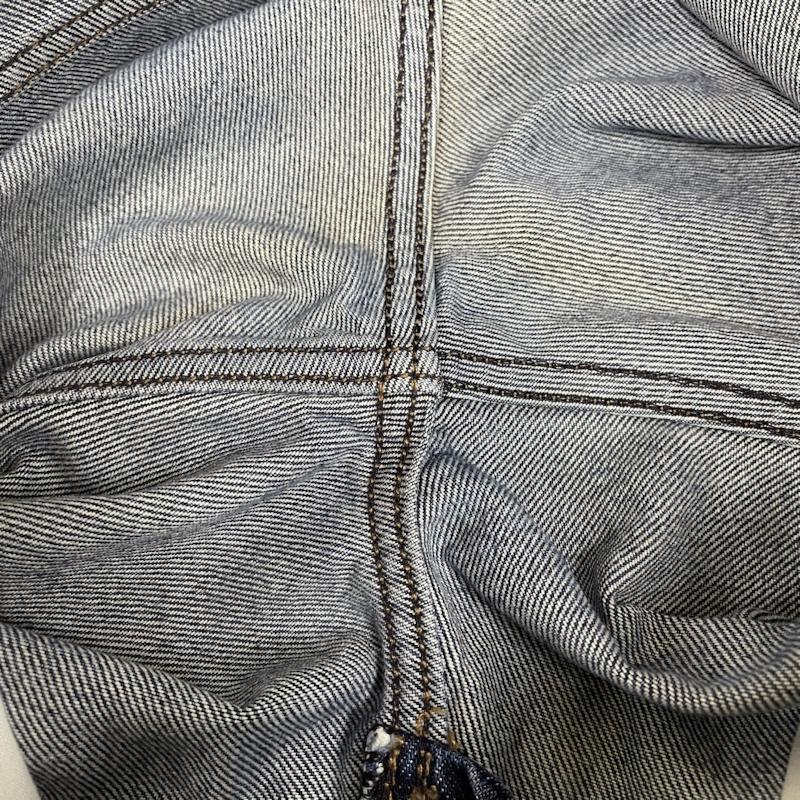 古着 USED パンツ デニム、ジーンズ NAMACHEKO テーパード デニム パンツ ジーンズ ジーパン ジップフライ ボタン ロゴ 刻印入り B7915 01 57162 S 無地 インディゴ / インディゴ / Indigo メンズ USED 古着 中古 50137638