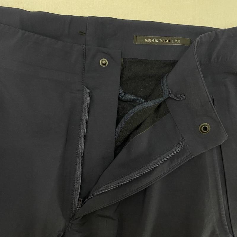 デサント DESCENTE パンツ スラックス DAMPGD90 RELAXED TAPERED HI ST PANTS navy W30 - 無地 紺 / ネイビー / navy メンズ USED 古着 中古 50137672