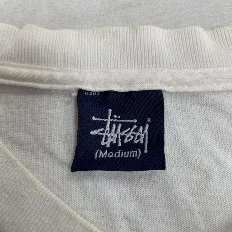 ステューシー STUSSY Tシャツ 半袖 90s シャドーマン 半袖 Tシャツ Shirt ロゴ HI-PERFOMANCE プリント M ロゴ、文字 X スカル X プリント 白 / ホワイト / white メンズ USED 古着 中古 50137686