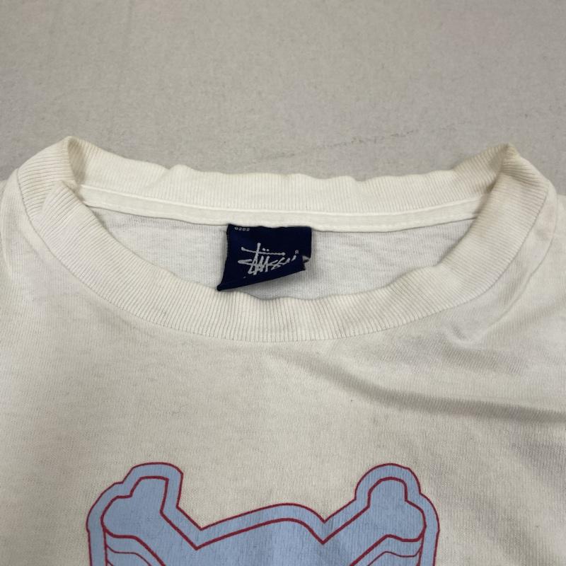 ステューシー STUSSY Tシャツ 半袖 90s シャドーマン 半袖 Tシャツ Shirt ロゴ HI-PERFOMANCE プリント M ロゴ、文字 X スカル X プリント 白 / ホワイト / white メンズ USED 古着 中古 50137686