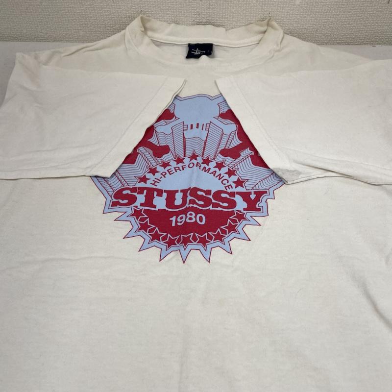 ステューシー STUSSY Tシャツ 半袖 90s シャドーマン 半袖 Tシャツ Shirt ロゴ HI-PERFOMANCE プリント M ロゴ、文字 X スカル X プリント 白 / ホワイト / white メンズ USED 古着 中古 50137686
