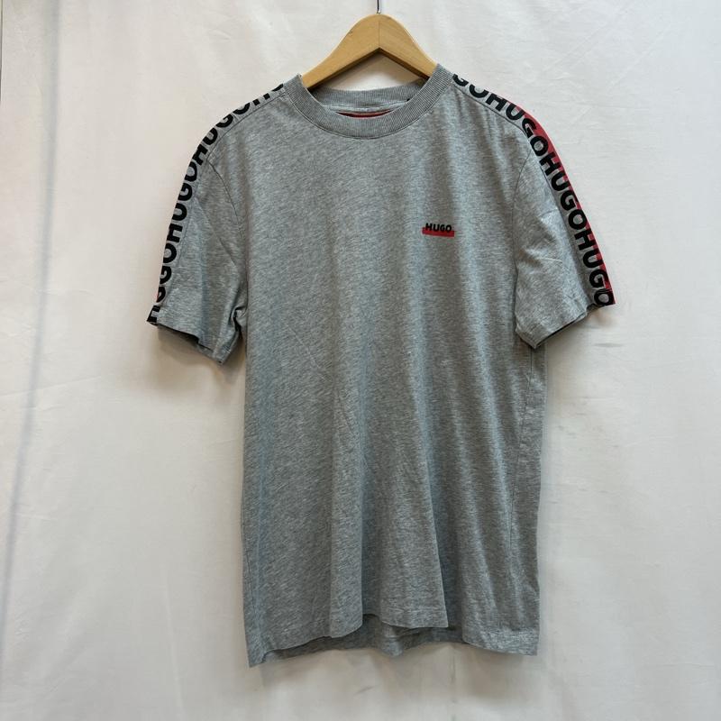 ヒューゴボス HUGO BOSS Tシャツ 半袖 スリーブロゴ Tシャツ M 灰 / グレー / gray メンズ USED 古着 中古 50137713