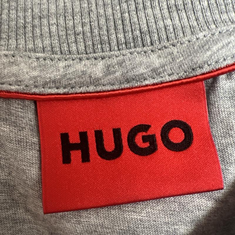 ヒューゴボス HUGO BOSS Tシャツ 半袖 スリーブロゴ Tシャツ M 灰 / グレー / gray メンズ USED 古着 中古 50137713