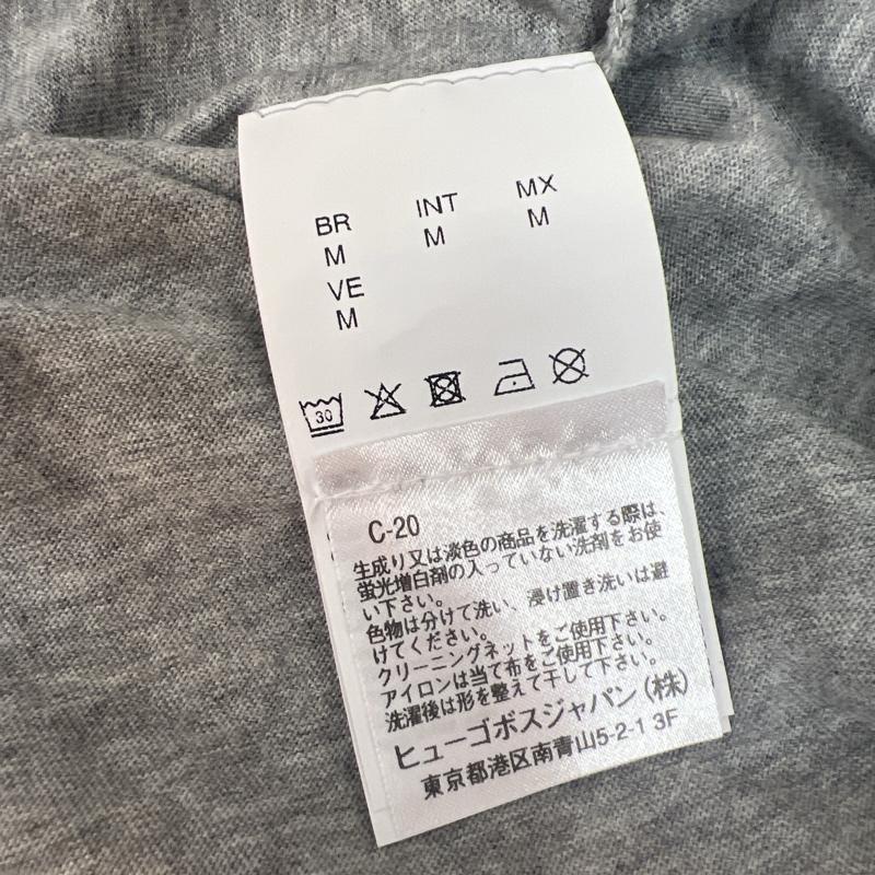 ヒューゴボス HUGO BOSS Tシャツ 半袖 スリーブロゴ Tシャツ M 灰 / グレー / gray メンズ USED 古着 中古 50137713