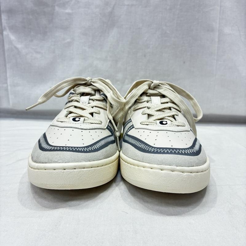 コーチ COACH スニーカー スニーカー COACH コーチ CitySole Court シティソール コート スニーカー G5016 US：8.5 無地 X ロゴ、文字 白 / ホワイト / white X オフホワイト / オフホワイト / X 銀 / シルバー / silver color メンズ USED 古着 中古 50137737