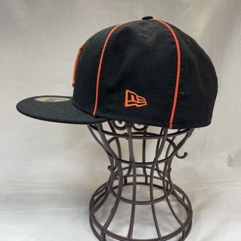 ニューエラ NEW ERA 帽子 キャップ HUF Classic H 5950 BLK ブラック ウール 7 3/8 NEW ERA HAT ハフ - 黒 / ブラック / black X 緑 / グリーン / green メンズ USED 古着 中古 50137738