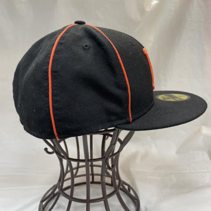 ニューエラ NEW ERA 帽子 キャップ HUF Classic H 5950 BLK ブラック ウール 7 3/8 NEW ERA HAT ハフ - 黒 / ブラック / black X 緑 / グリーン / green メンズ USED 古着 中古 50137738