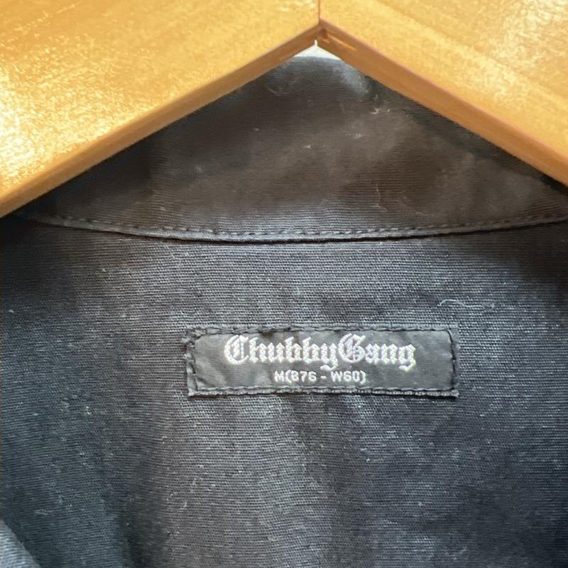 チャビーギャング CHUBBYGANG シャツ、ブラウス 半袖 スカル ドクロ 刺繍 オープンカラー ワークシャツ 開襟 M 黒 / ブラック / black レディース USED 古着 中古 50137773
