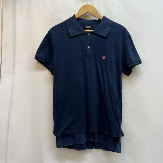 ヒステリックグラマー HYSTERIC GLAMOUR ポロシャツ 半袖 オゾンロックス フェイクレイヤード ポロシャツ M 紺 / ネイビー / navy メンズ USED 古着 中古 50137779