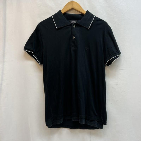 ヒステリックグラマー HYSTERIC GLAMOUR ポロシャツ 半袖 オゾンロックス フェイクレイヤード ポロシャツ M 黒 / ブラック / black メンズ USED 古着 中古 50137780