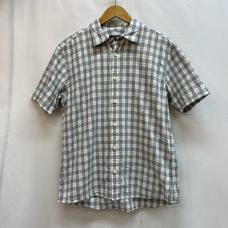 バーバリーブラックレーベル BURBERRY BLACK LABEL シャツ、ブラウス 半袖 チェック 半袖シャツ 3 メンズ USED 古着 中古 50137782