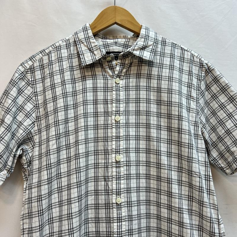 バーバリーブラックレーベル BURBERRY BLACK LABEL シャツ、ブラウス 半袖 チェック 半袖シャツ 3 メンズ USED 古着 中古 50137782