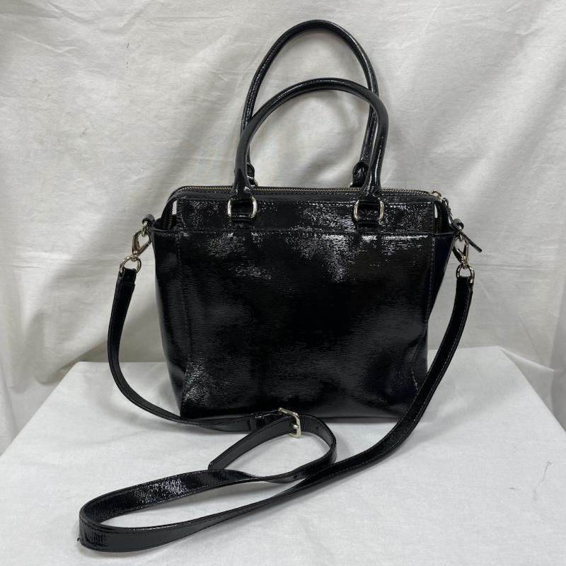 ケイトスペード Kate Spade ショルダーバッグ ショルダーバッグ 2way ハンド ショルダー バッグ エナメル パテント スタッズ - ロゴ、文字 黒 / ブラック / black レディース USED 古着 中古 50137810