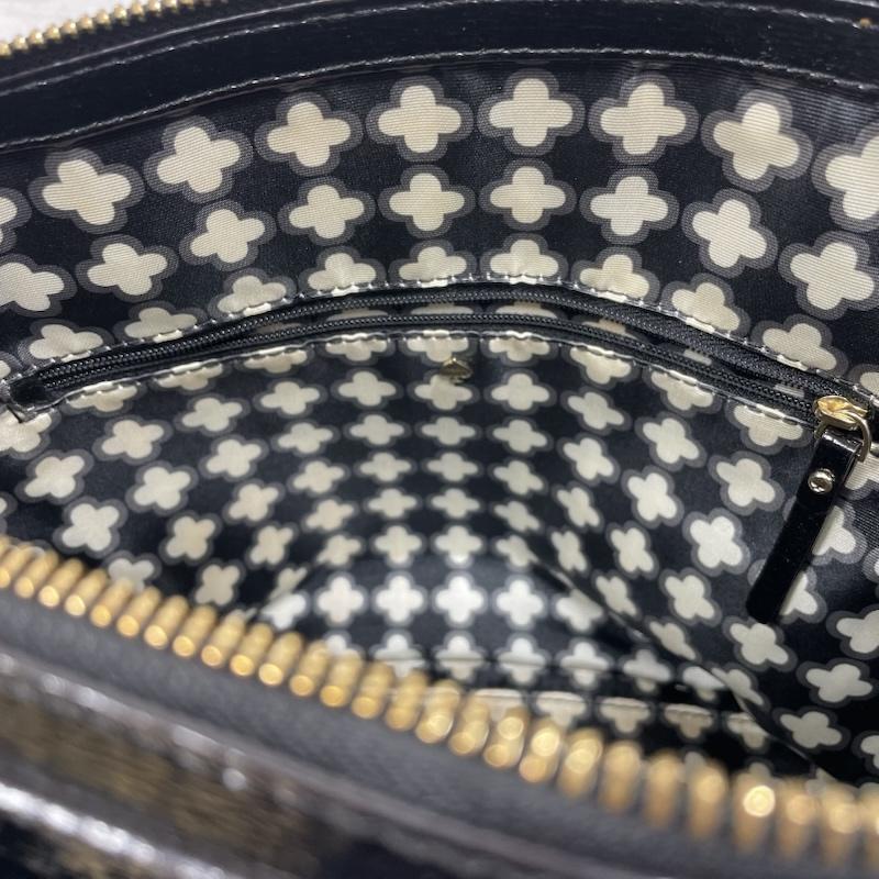 ケイトスペード Kate Spade ショルダーバッグ ショルダーバッグ 2way ハンド ショルダー バッグ エナメル パテント スタッズ - ロゴ、文字 黒 / ブラック / black レディース USED 古着 中古 50137810