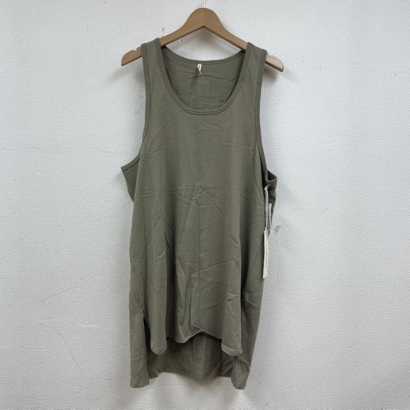 エフオージーエッセンシャルズ FOG ESSENTIALS タンクトップ タンクトップ ロング タンクトップ ノースリーブ バックロゴ 刺繍タグ ストレッチ インナーウェア M ロゴ、文字 X 刺繍 カーキ / カーキ / khaki メンズ USED 古着 中古 50137838