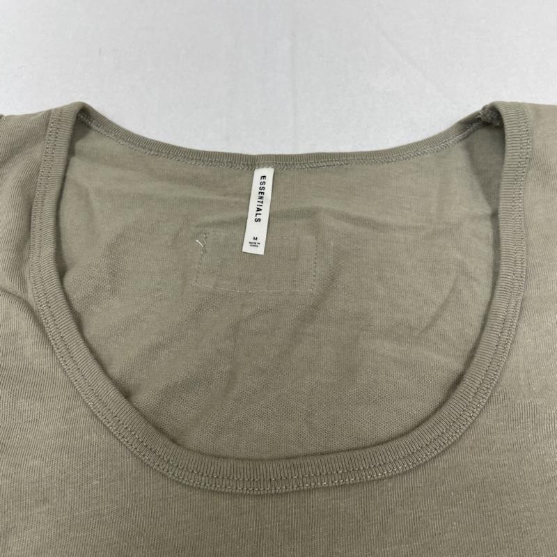 エフオージーエッセンシャルズ FOG ESSENTIALS タンクトップ タンクトップ ロング タンクトップ ノースリーブ バックロゴ 刺繍タグ ストレッチ インナーウェア M ロゴ、文字 X 刺繍 カーキ / カーキ / khaki メンズ USED 古着 中古 50137838