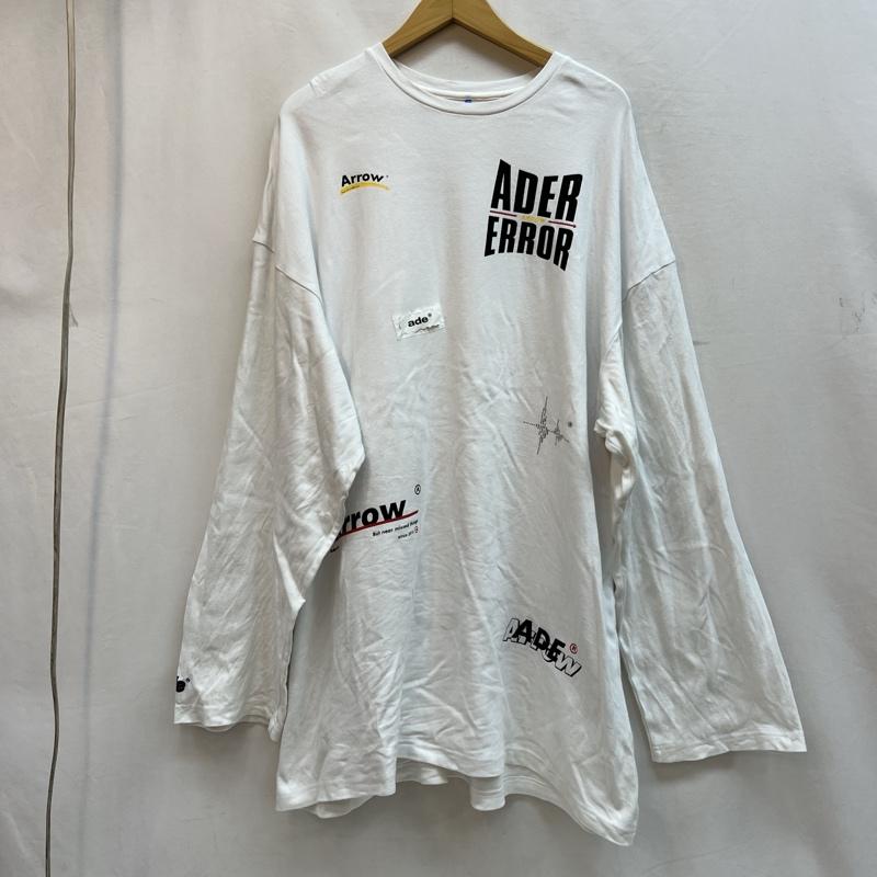 アーダーエラー ADERERROR Tシャツ 長袖 ロゴ 長袖 Tシャツ ロンT 3 白 / ホワイト / white メンズ USED 古着 中古 50137896