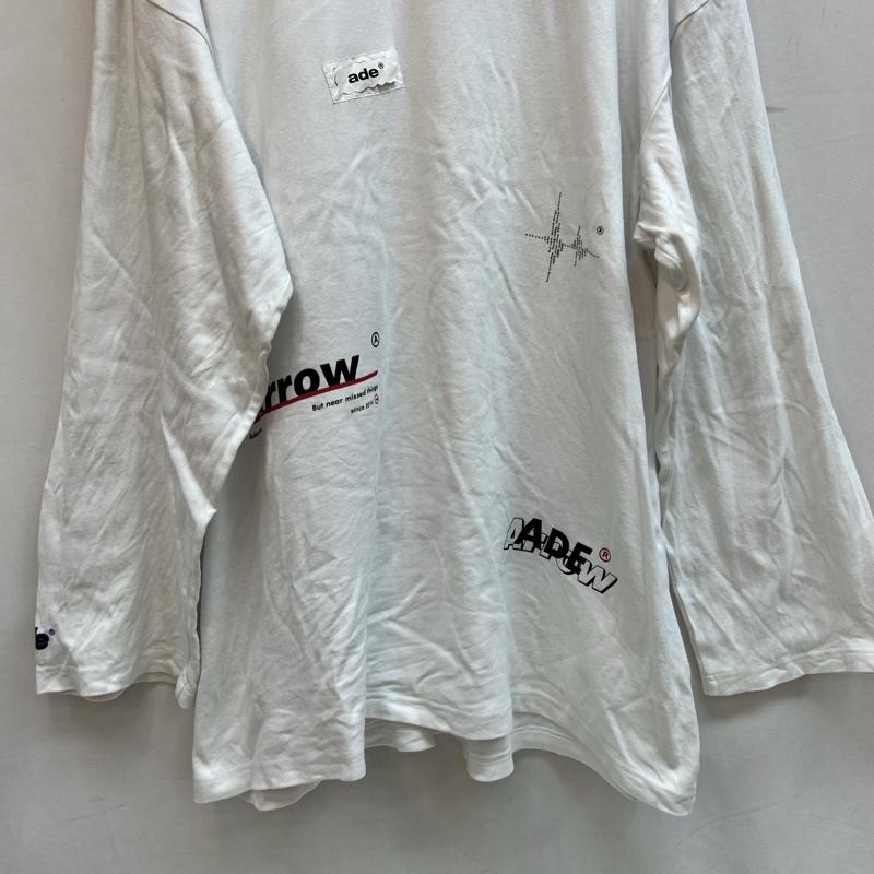 アーダーエラー ADERERROR Tシャツ 長袖 ロゴ 長袖 Tシャツ ロンT 3 白 / ホワイト / white メンズ USED 古着 中古 50137896