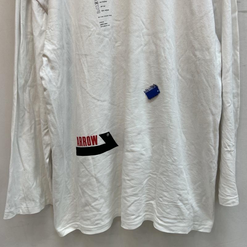 アーダーエラー ADERERROR Tシャツ 長袖 ロゴ 長袖 Tシャツ ロンT 3 白 / ホワイト / white メンズ USED 古着 中古 50137896