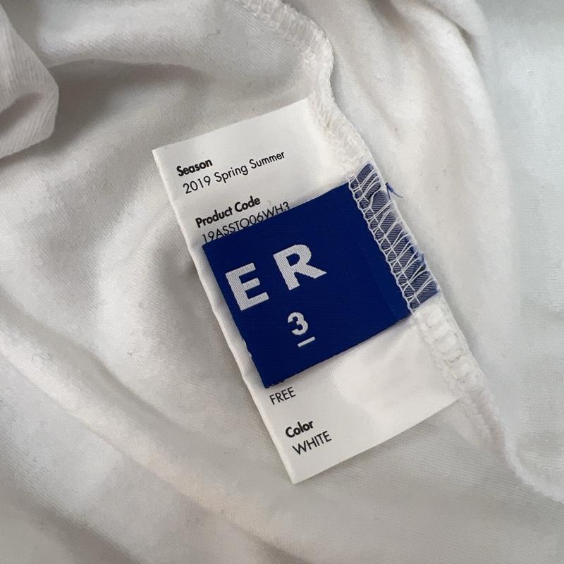アーダーエラー ADERERROR Tシャツ 長袖 ロゴ 長袖 Tシャツ ロンT 3 白 / ホワイト / white メンズ USED 古着 中古 50137896