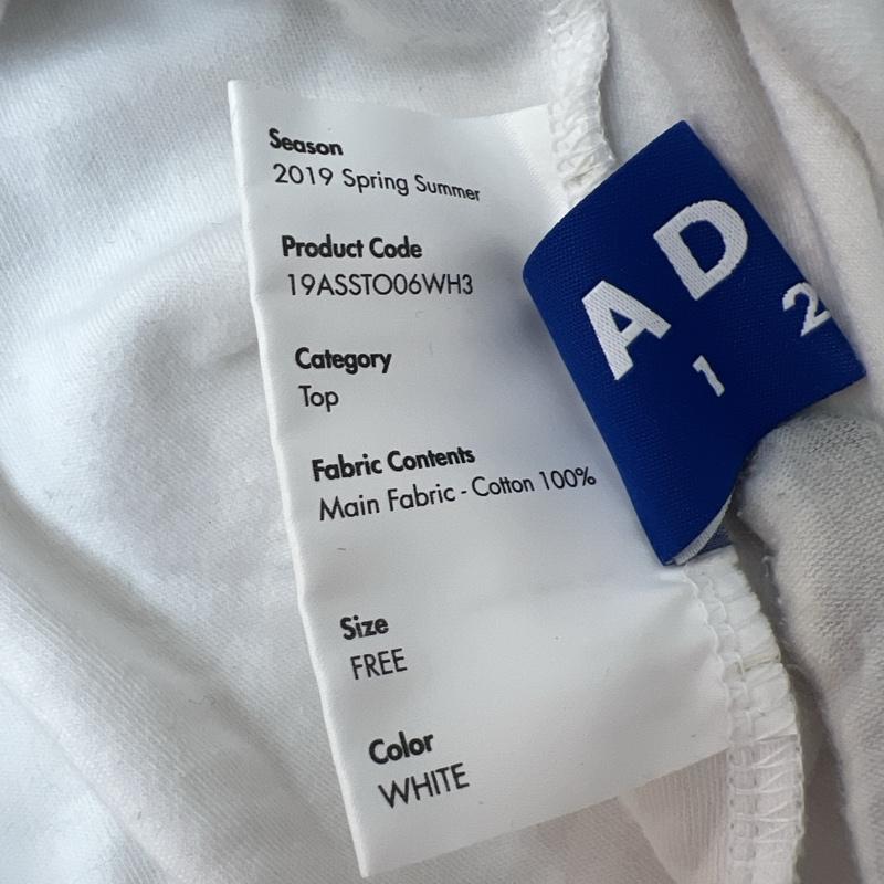 アーダーエラー ADERERROR Tシャツ 長袖 ロゴ 長袖 Tシャツ ロンT 3 白 / ホワイト / white メンズ USED 古着 中古 50137896